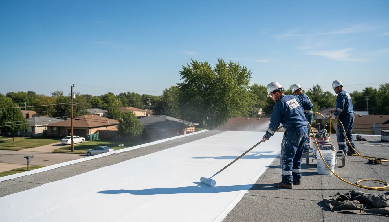 Commercial roof coating in Athens, OH near me